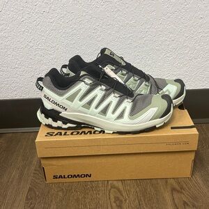 NWOT or Box Salomon Women's Light Green & Gray Trail Running Shoes